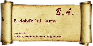 Budaházi Aura névjegykártya